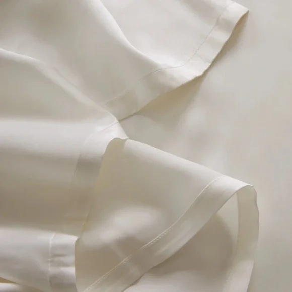 Quince Mulberry Silk Flat Sheet King - Picture 2 of 3